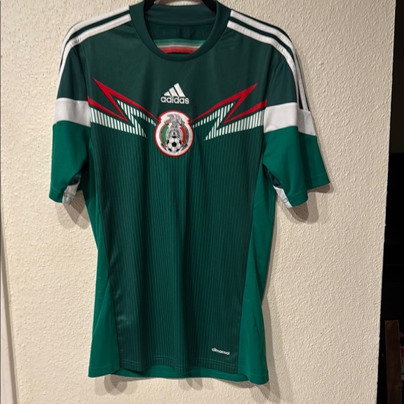 Adidas Green Mexico Soccer Jersey 2014/2015 - Picture 1 of 13